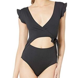 Free People Movement Streamline Bodysuit Black Size S